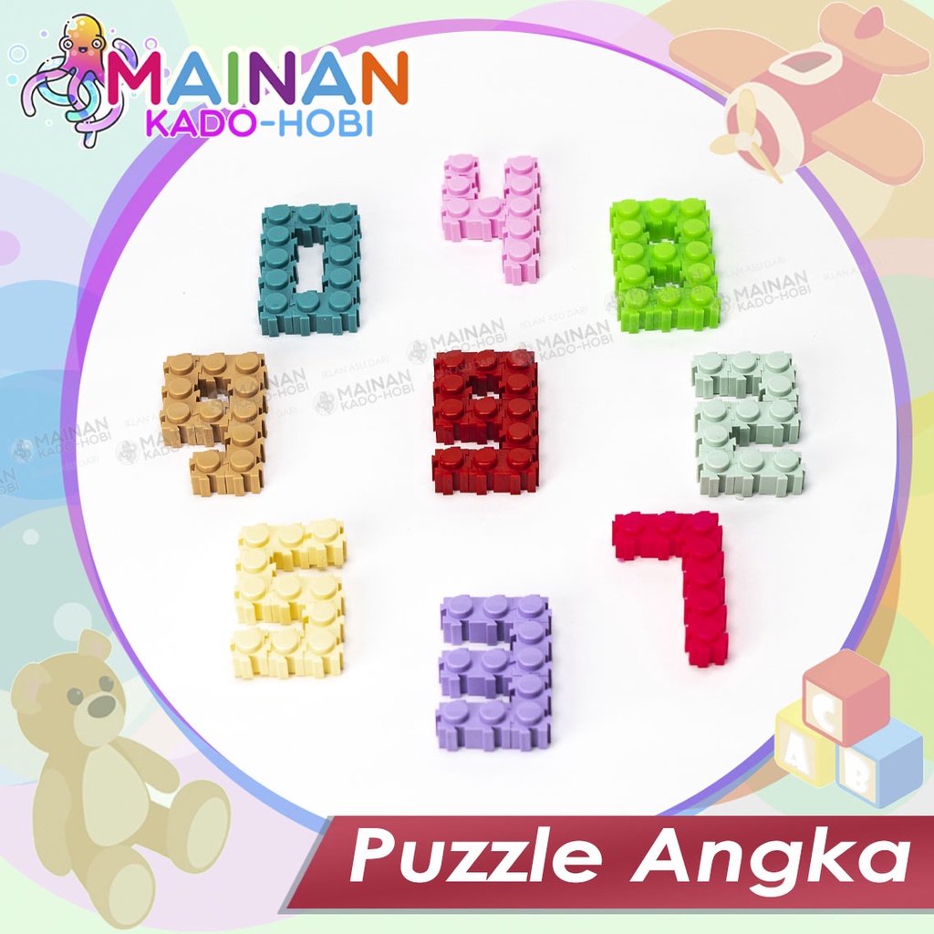 MAINAN ANAK EDUKASI SUSUN ANGKA 3D PUZZLE BLOCKS NUMBER