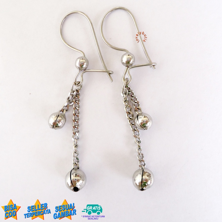 Anting Stainless Anti Karat / Mit4 Anting Wanita Desi Jurai Panjang Wanita Korea - Lovelybutik