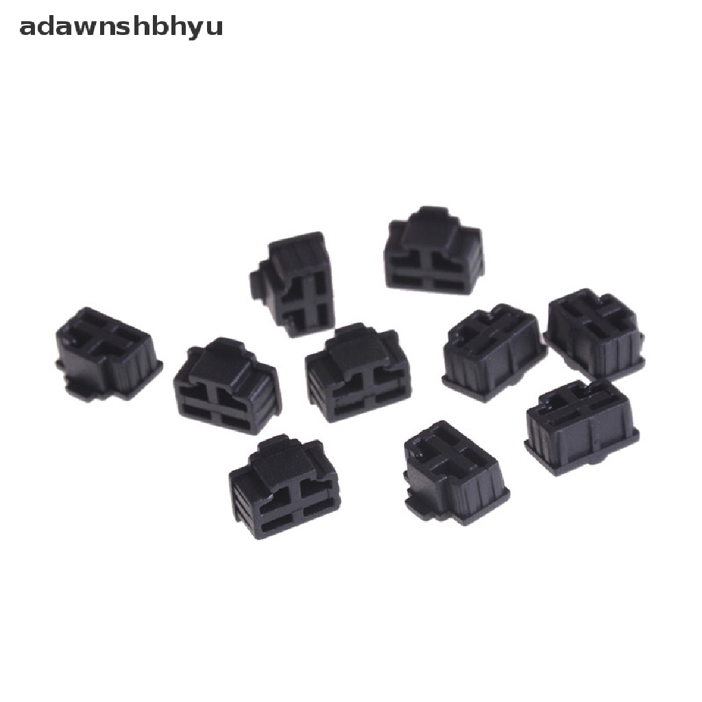 Adawnshbhyu 10Pcs Hitam Eterna Hub Port RJ45 Anti Debu Cover Topi Pelindung Colokan ID