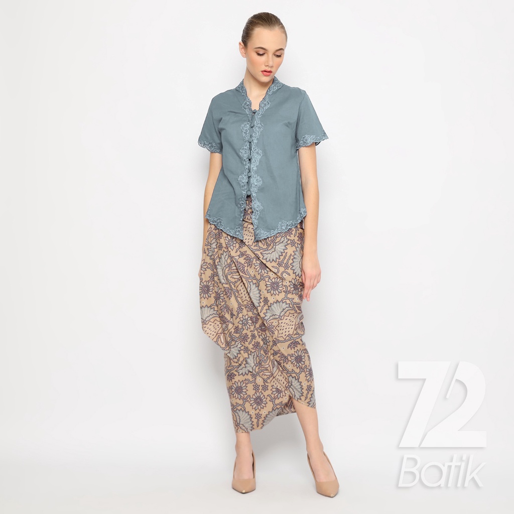 ROK BATIK SPAN Skirt Lilit Kebaya Instan Modern Wanita Motif Burung Warna Cream 722660 Cap 72 - Rok Batik Lilit Bawahan Skirt Kamen Kebaya Songket Batik Panjang Plisket Span Instan Jadi Bali Lembaran Premium Modern Untuk Wanita Kondangan