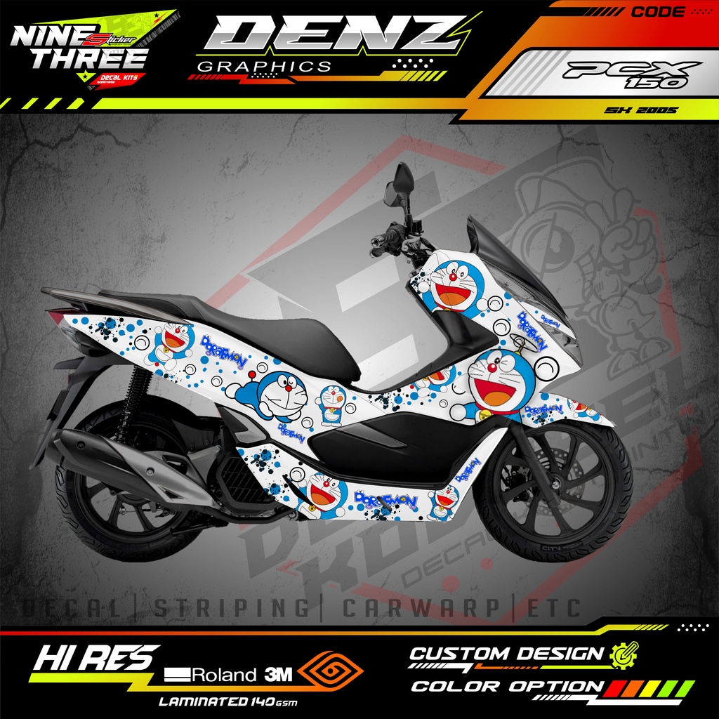 DECAL STICKER HONDA PCX 150 160 FREE FULL COSTUM FULL BODY MOTOR MD06