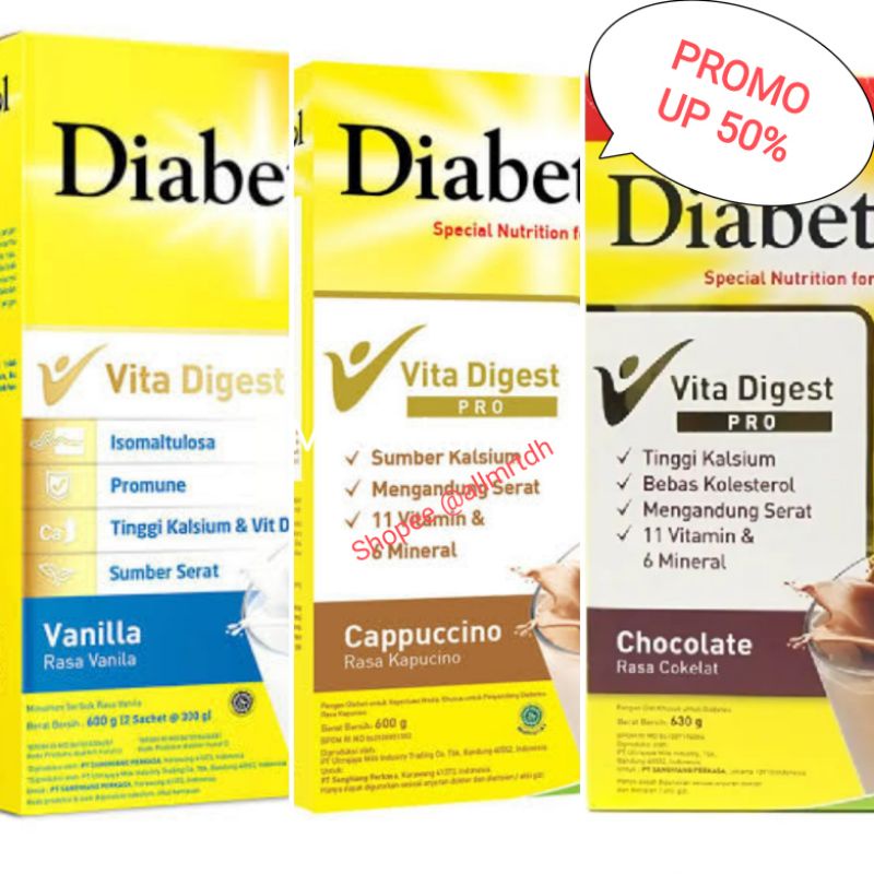 

Diabetasol coklat 600gr & 1000gr