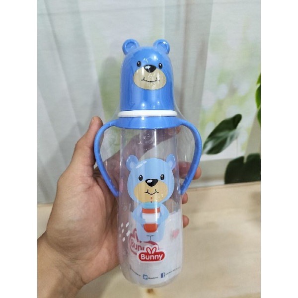 Paket Botol Susu Karakter Lucu(Botol+Nipple+Gagang+Sedotan)BPA Free 250 Ml/125 Ml 2418