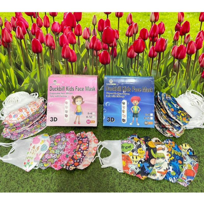 Masker Duckbill Anak isi 50 pcs motif karakter