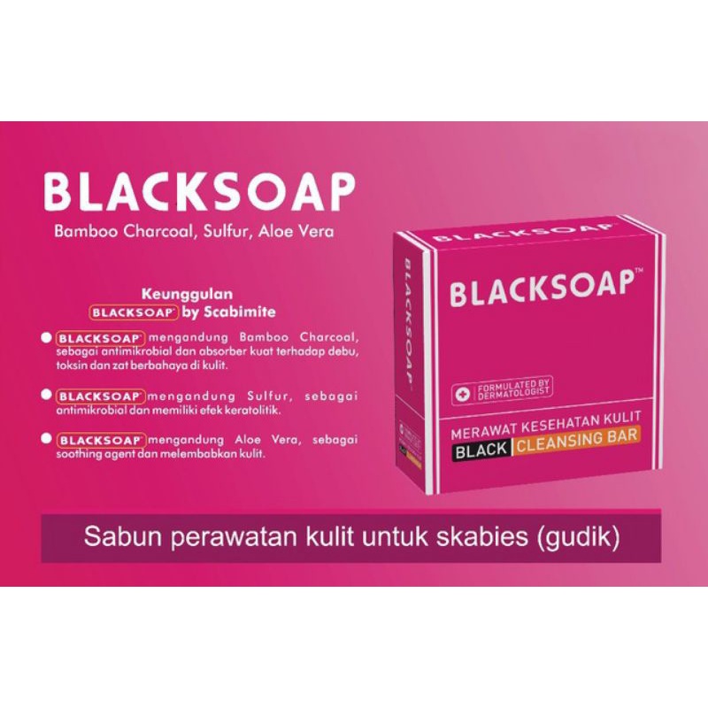 Blacksoap Sabun Perawatan Kulit Untuk Scabies (gudik) Asli