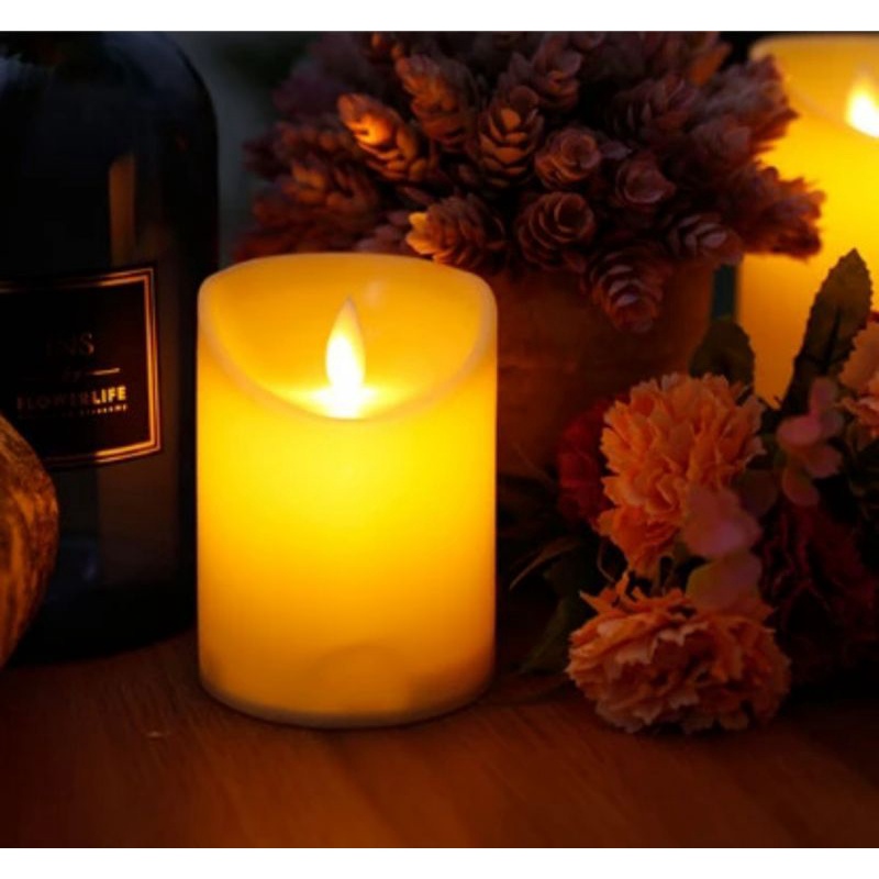 Lilin Goyang Led Diameter 7,5CM Tinggi 13CM