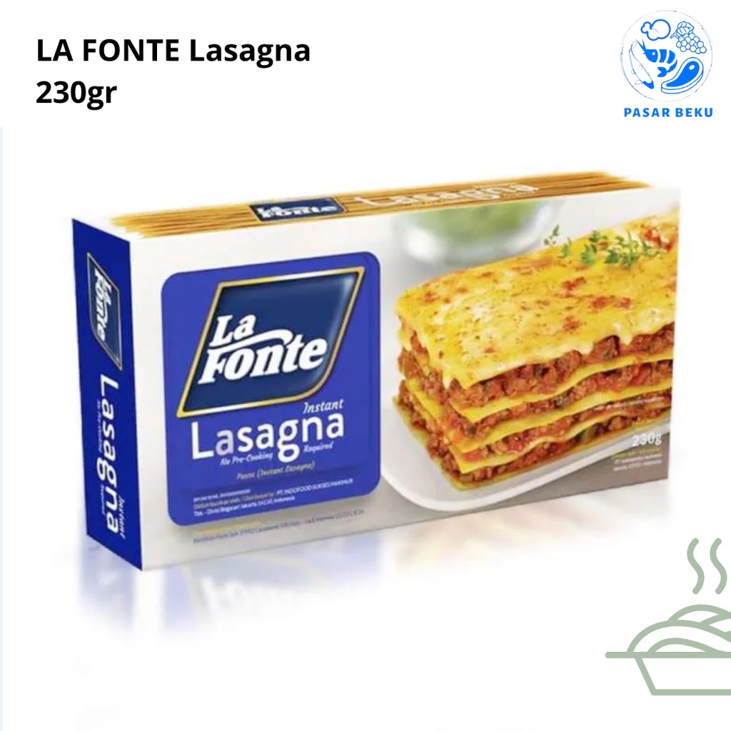 

LA FONTE Lasagna 230gr Italia Pasar Beku Padang