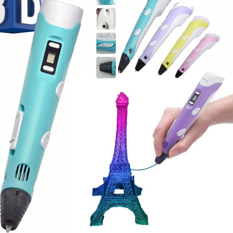

BEST SELLER 3D Stereoscopic Printing Pen Pena Gambar 3D Drawing Pen DIY ㊥