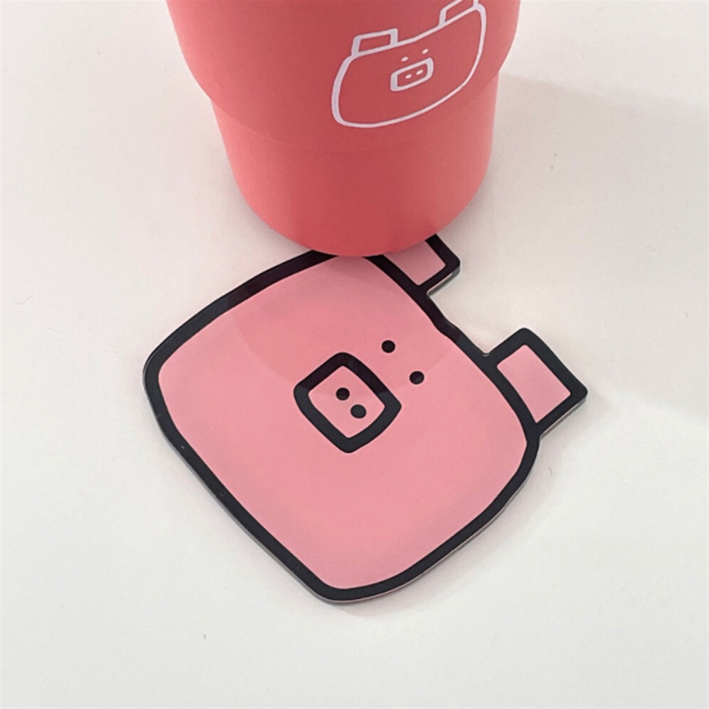 Ins Kartun Acrylic Coaster Cup Holder Tahan Suhu Tinggi Tatakan Mangkok