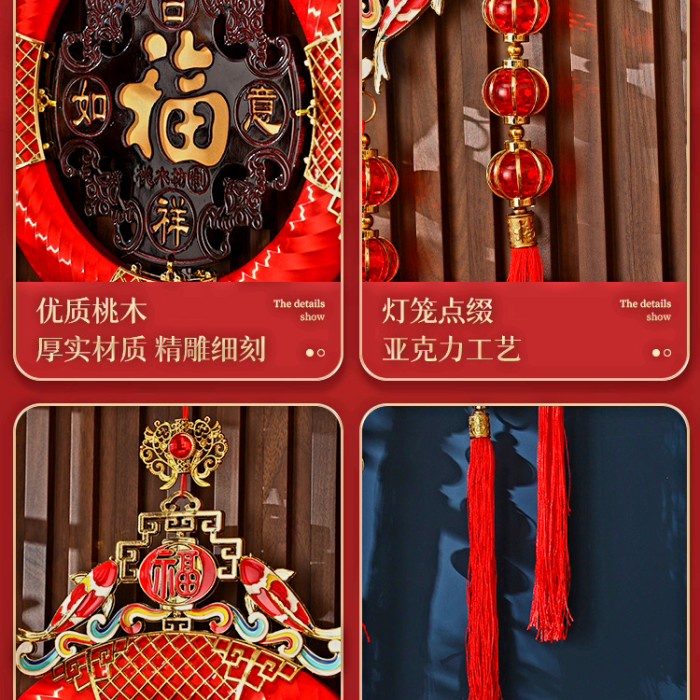 Gantungan Fu Imlek Dekorasi Zhong Guo Jie Chinese Knot Tassel Merah Ornamen Imlek Harga Grosir Termurah