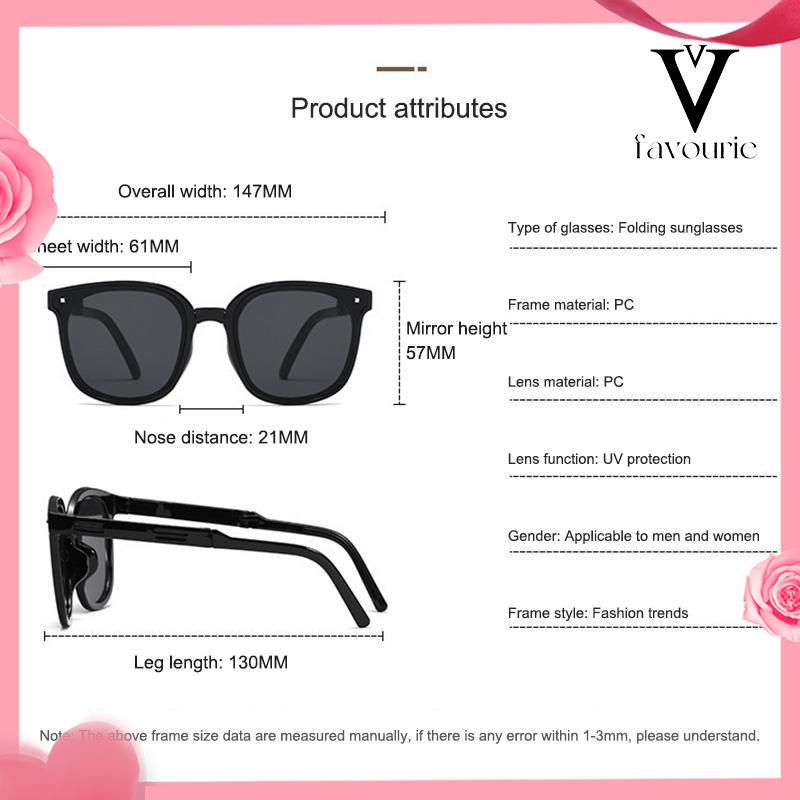 CODKacamata Hitam Tabir Surya 2022 Anti Ultraviolet Model Lipat Untuk Pria Dan Wanita Mengemudi-FA