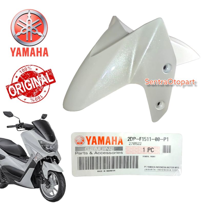 spakbor slebor depan front fender nmax n max putih metalic original ygp 2dpf151100P1