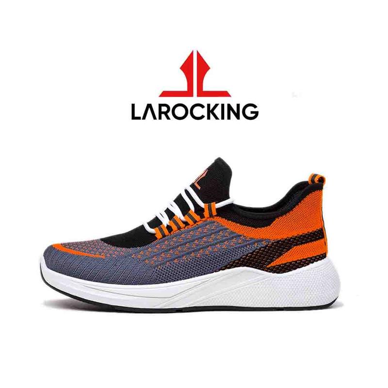 Promo Terbaru Larocking - Fury Abu Oren | Sepatu Sneakers Pria 42