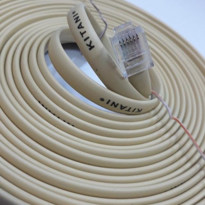 Sale Kabel Rj 12 6Pin Amp / Kabel Jumper Rj12 Yaesu Icom 5Meter Termurah