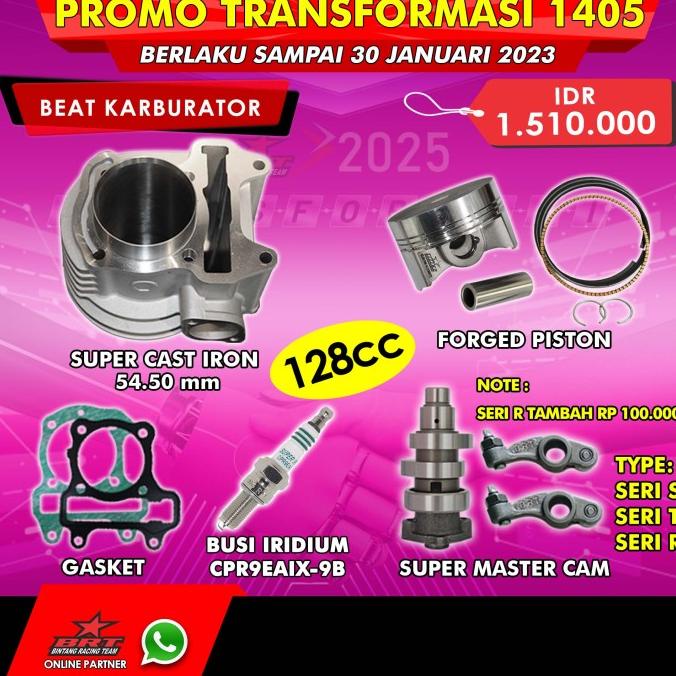 BRT Paket Bore UP Beat Karbu-Blok-Piston-Master Cam-Promo 1406