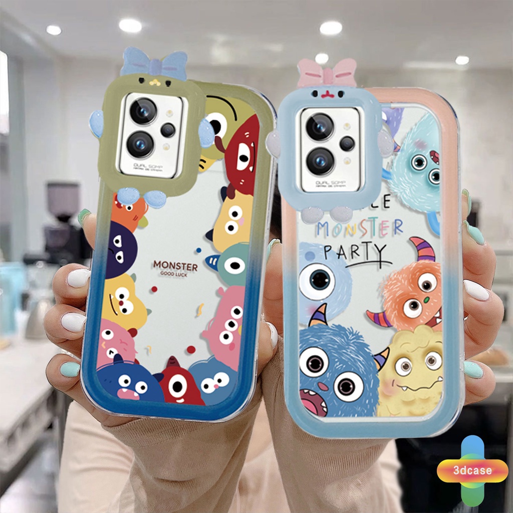 Soft Case Motif Monster 3D Untuk Realme C15 C21 C11 2021 C21Y C31 C35 C25 C20 C3 C12 C2 C25S 5S 5 5S 5i C17 7i 9i C1 C25Y C2 C3i 6i C20A V11 Narzo 20 10 10A 20A 30A A7 A5S A15 A16 Y12 Y20 Y15S A03