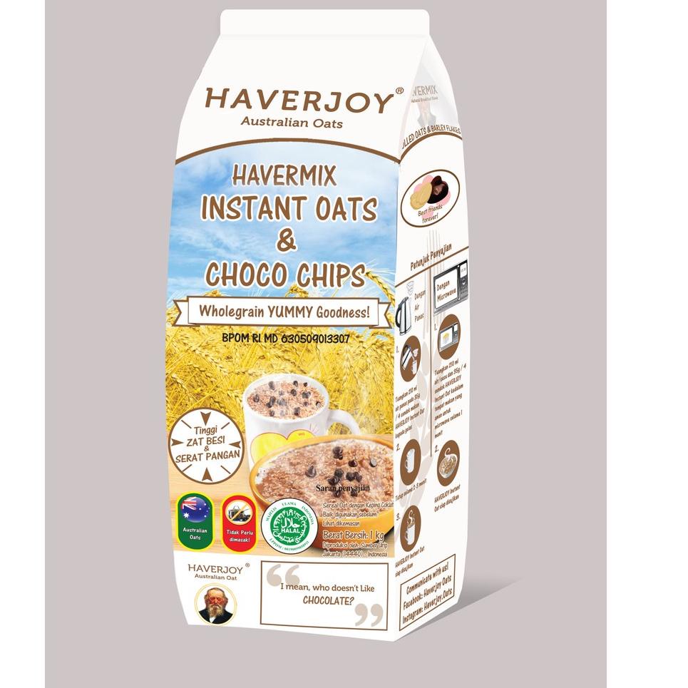 

[Miliki Juga] Havermix Instant Oats & Choco Chips 1 kg KR7