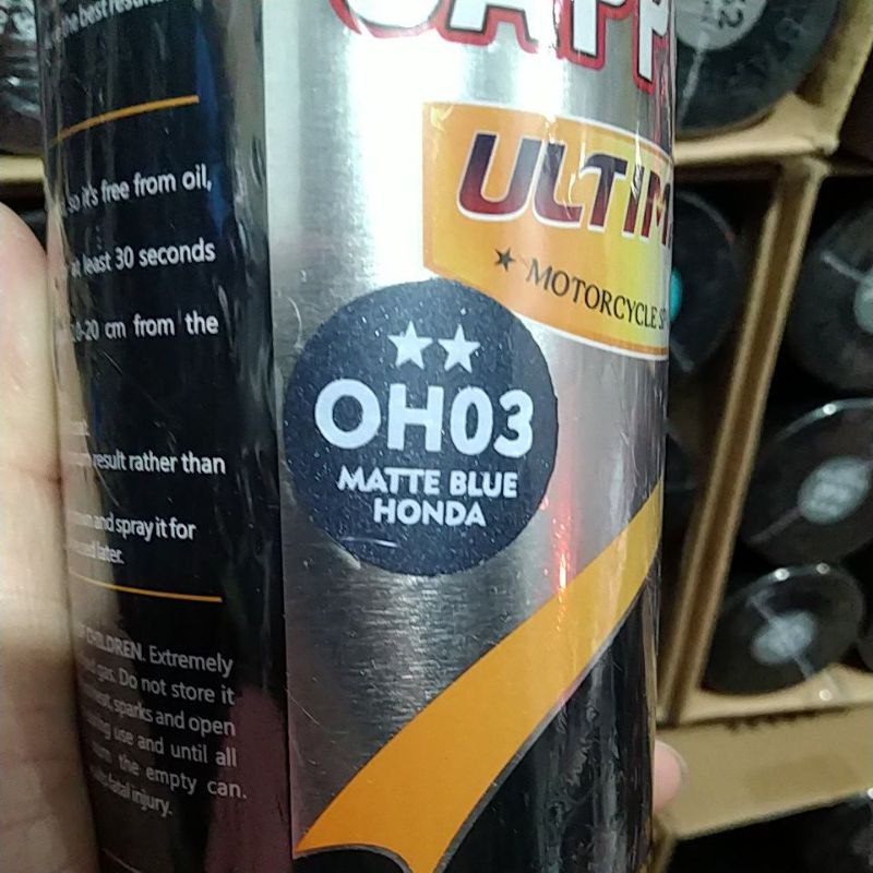 cat spray pilok pilox cat semprot sapporo ultimate saporo ultimate oh03 matte blue honda biru honda doff biru dof 400ml