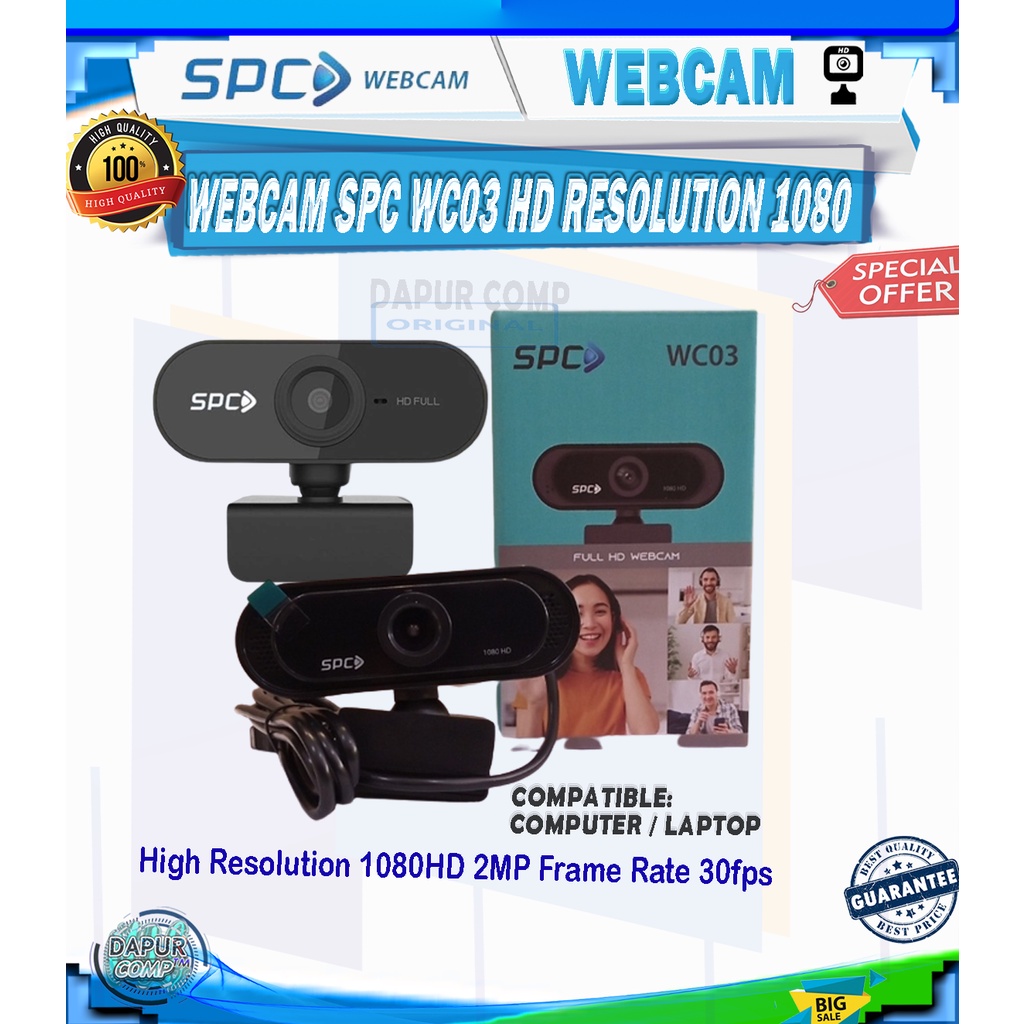 WEBCAM SPC WC03 FULL HD 1080P ORIGINAL SPC