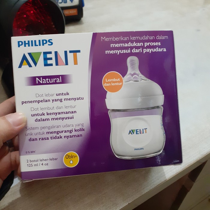 Dot Philips Avent 125Ml Botol Susu Avent Natural Dot Menyerupai Puting Ibu