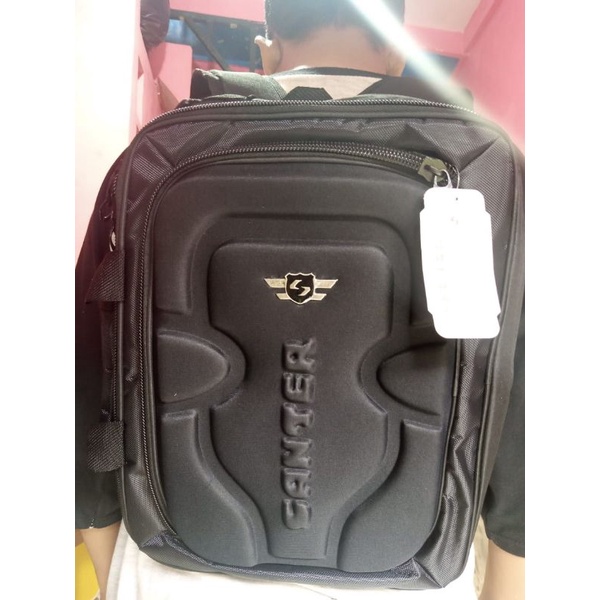 TAS RANSEL &amp; SELEMPANG QUIKER BAHAN POLIESTER 15 inchi