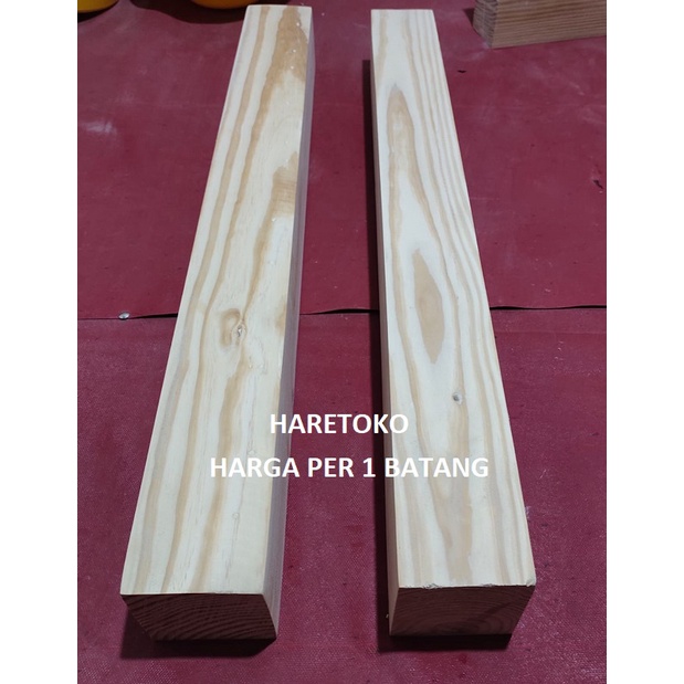 BALOK KAYU BALOK JATI BELANDA 70X4X4CM SUDAH DIAMPLAS HALUS