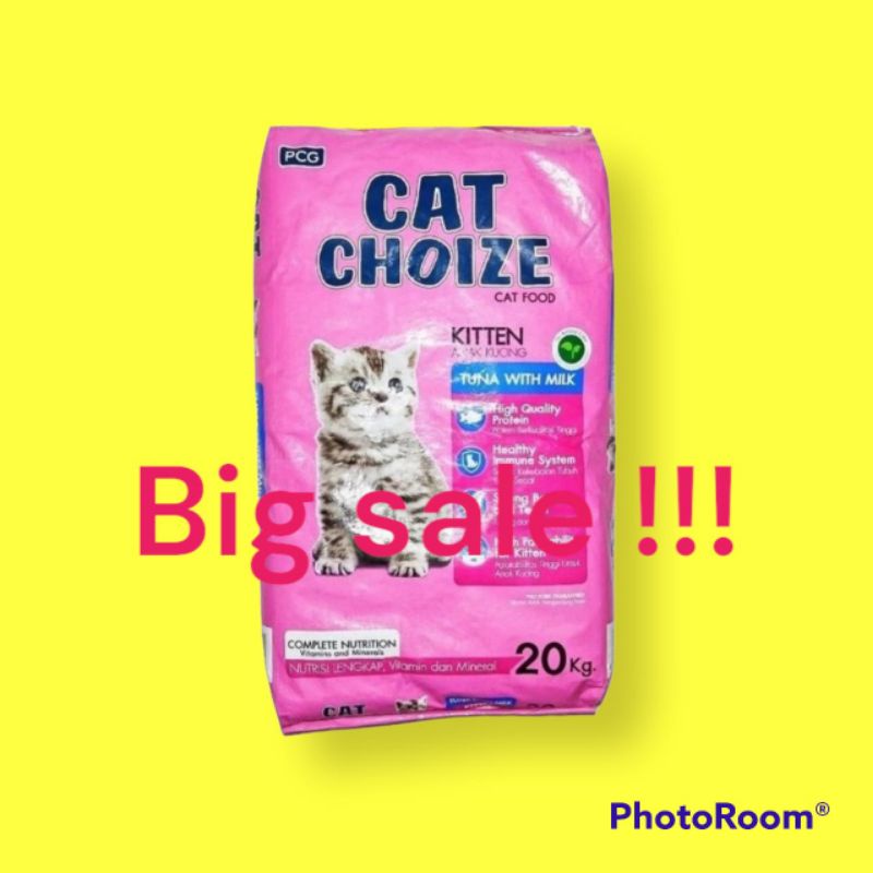 CAT CHOIZE KITTEN 20KG TUNA MAKANAN KUCING kargo