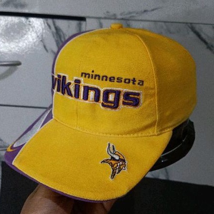 topi minasota vikings vintage nfl bekas Preloved second original