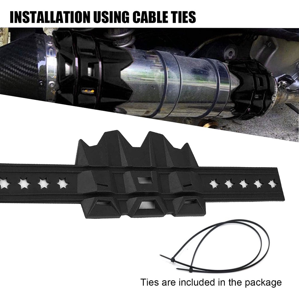 Universal Pelindung Knalpot Karet Anti Panas Knalpot Pelindung Cover Pelindung Silencer Ujung Knalpot