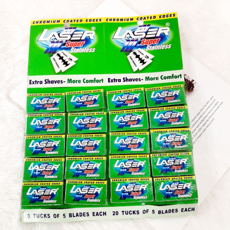 

Silet Laser Super Stainlesss Isi 5pcs Silet Ecer Satuan Murah