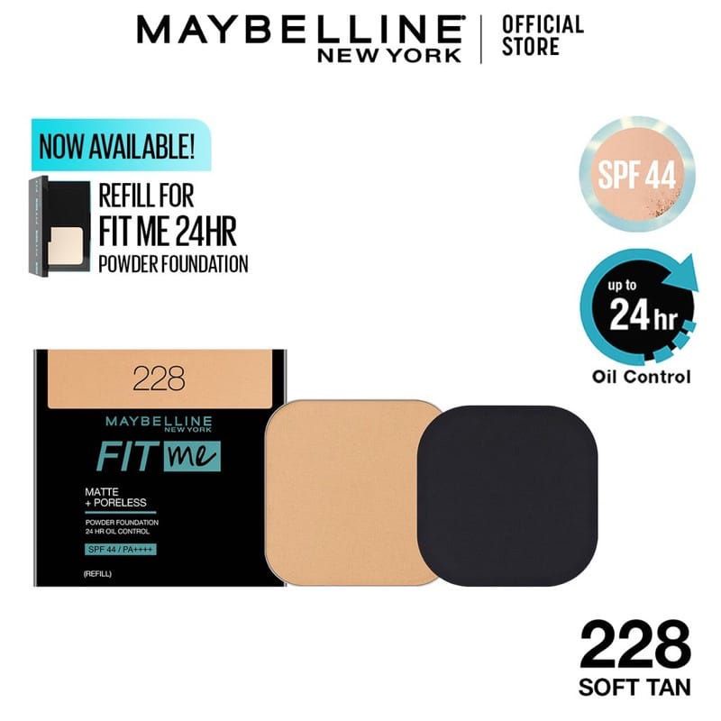 NAMA - MAYBELLINE FOUNDATION FIT ME  24JAM OIL CONTROL POWDER REFIL