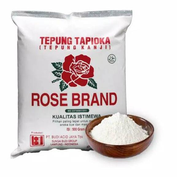 

➺ TEPUNG TAPIOKA ROSE BRAND 500GR / Tepung Kanji ヵ