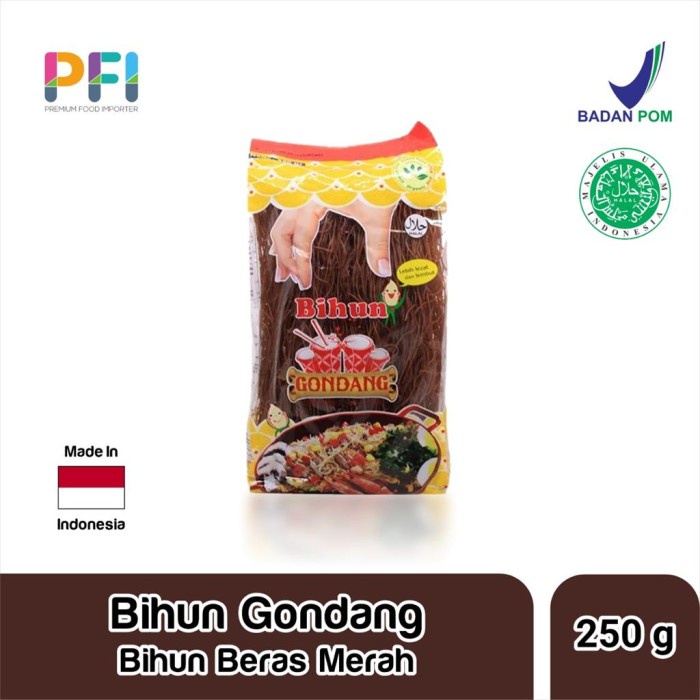 

Bihun Gondang Beras Merah 250gr