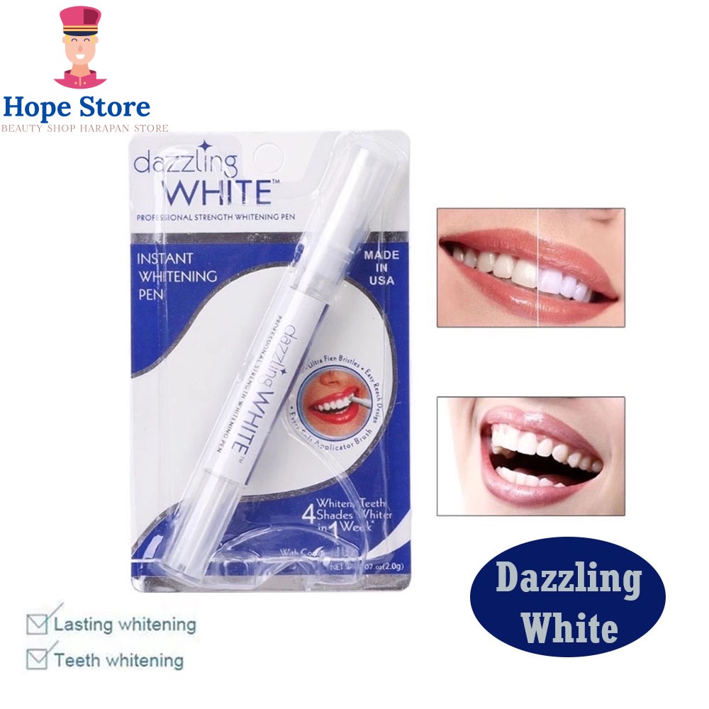 [ BISA COD ] Dazzling White Pen Original 100% / Pemutih Gigi Kuning Permanen &amp; Instan Putih Ampuh