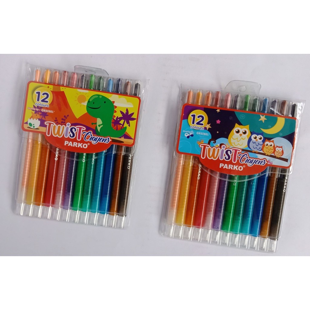 

TWIST CRAYON / CRAYON PUTAR 12 WARNA GREEBEL PARKO EN71