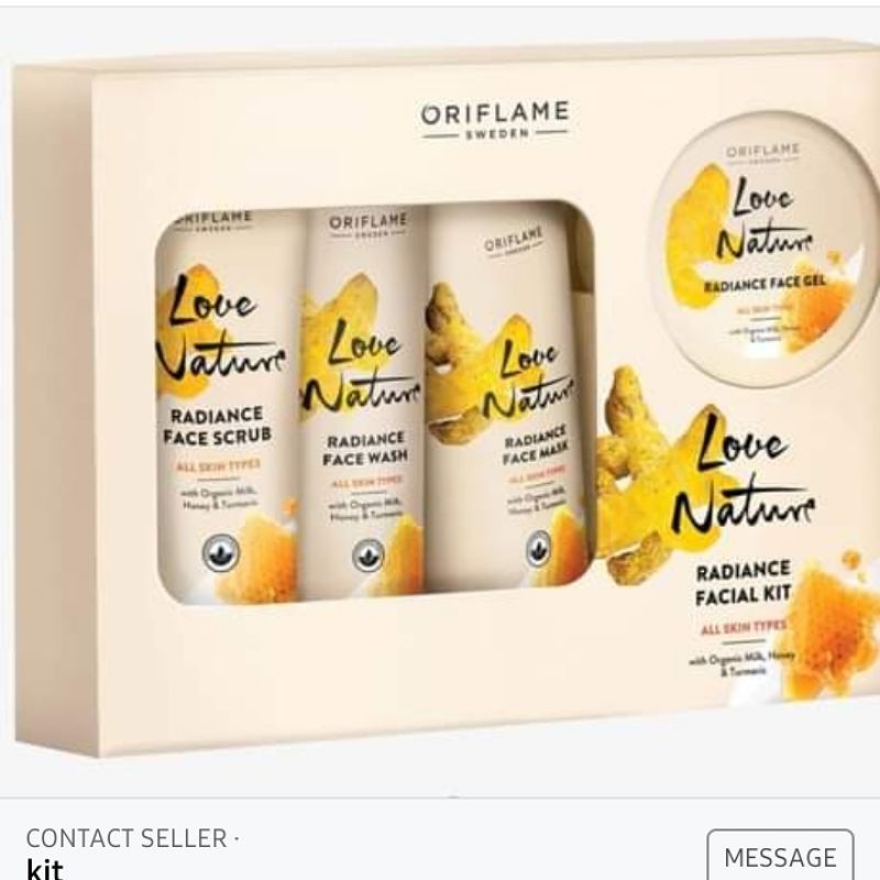 Love Nature Radiance Facial Kit with Organic Milk, Honey and Turmeric//Love Nature Nourishing Facial Kit with Organic Guarana, Papaya &amp; Pineapple