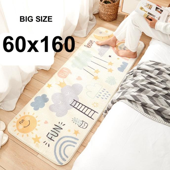 Discount KARPET KESET PANJANG UKURAN BESAR MINIMALIS BULU HALUS LEMBUT 60x160 /GORDEN JENDELA/GORDEN