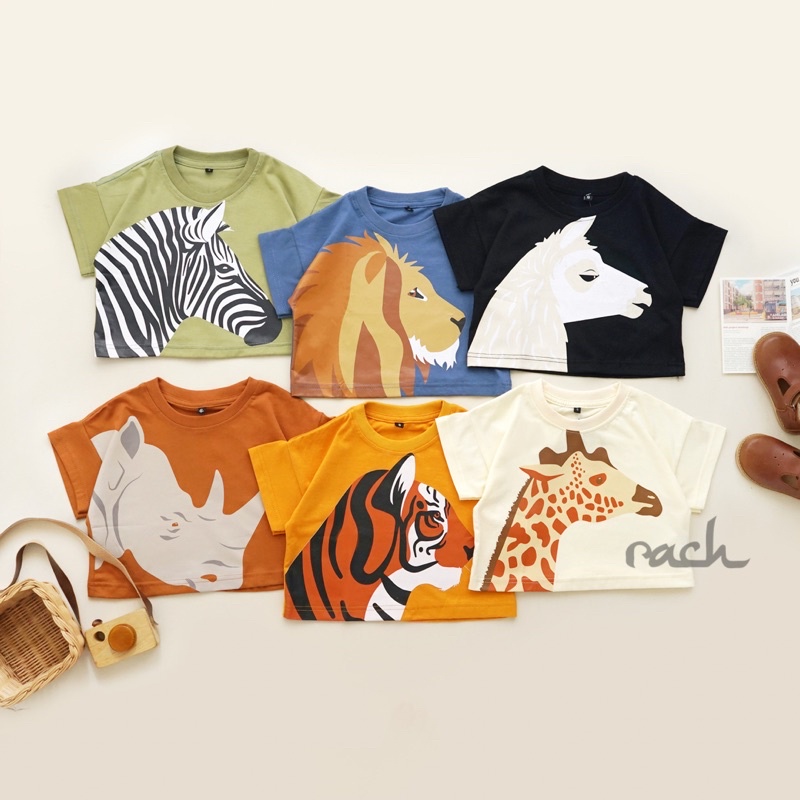 RACHIDKIDS / BAJU ANAK HEWAN / ANIMAL OVERSIZE TEE