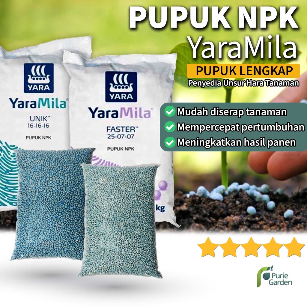 Pupuk NPK Yara Mila Unik Faster 1kg PG KDR