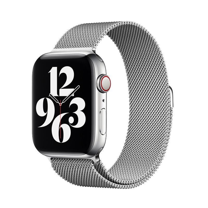 APPLE WATCH Magnetic Strap iWatch Milanese Stainless Steel Strap Series 1 2 3 4 SE 5 6 7 Size 45 44 42mm 41 40 38mm Replacement Strap for T500 T55 Smartwatch