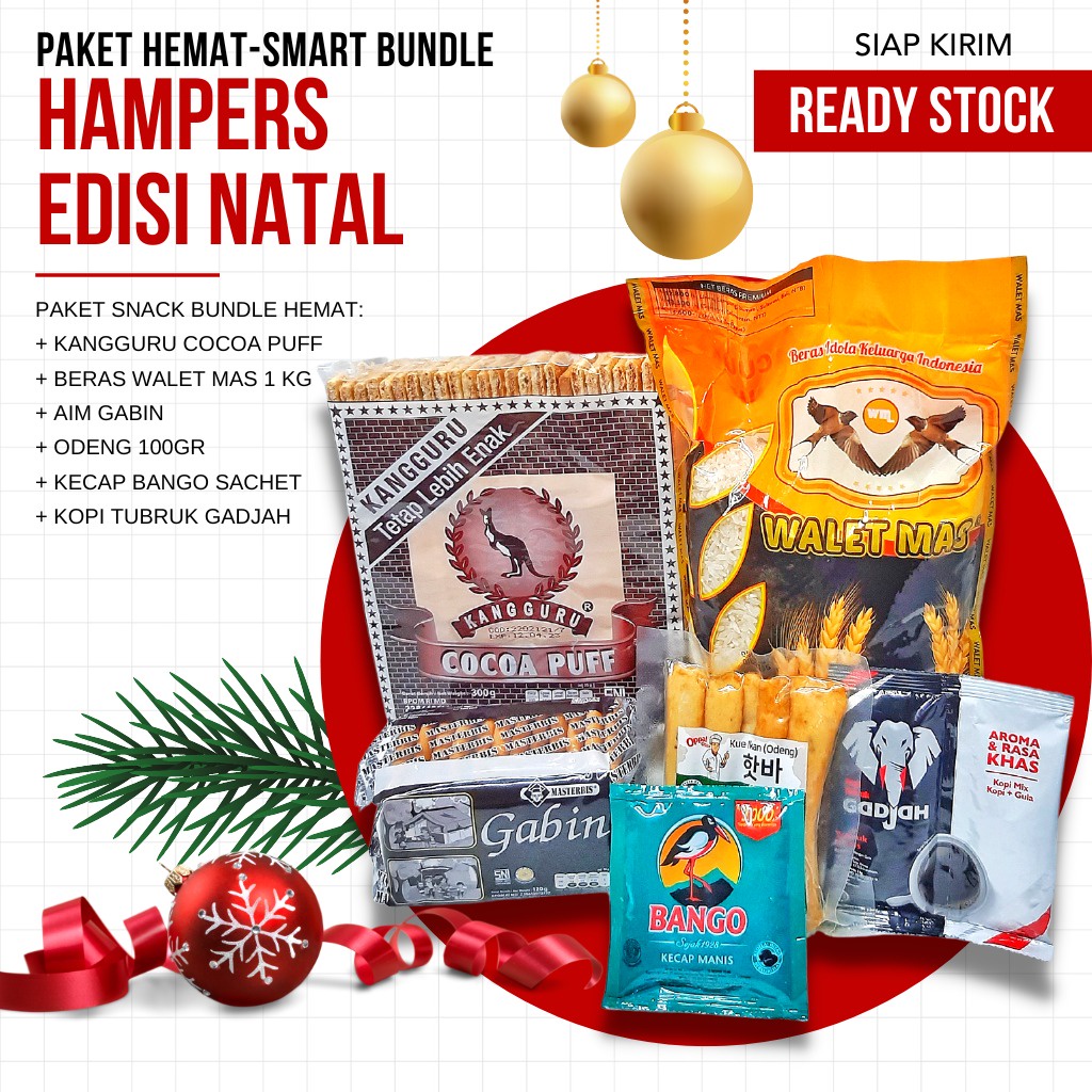 HAMPERS NATAL - Sembako + Snacks + Odeng Hotbar