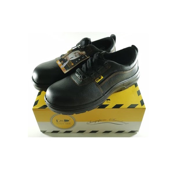 (Khusus BATAM) D&D 01818 Safety Shoes Black | Sepatu Safety Hitam