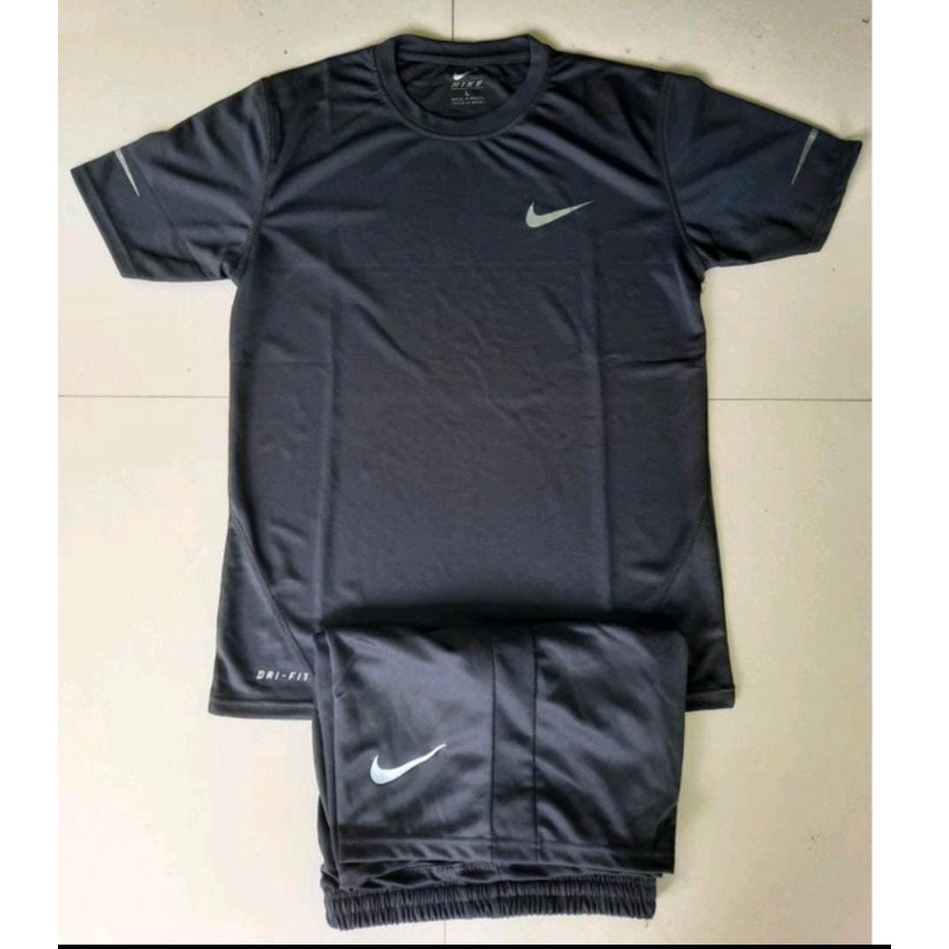 Setelan Baju Olahraga Pria Nike Running Gym lmport