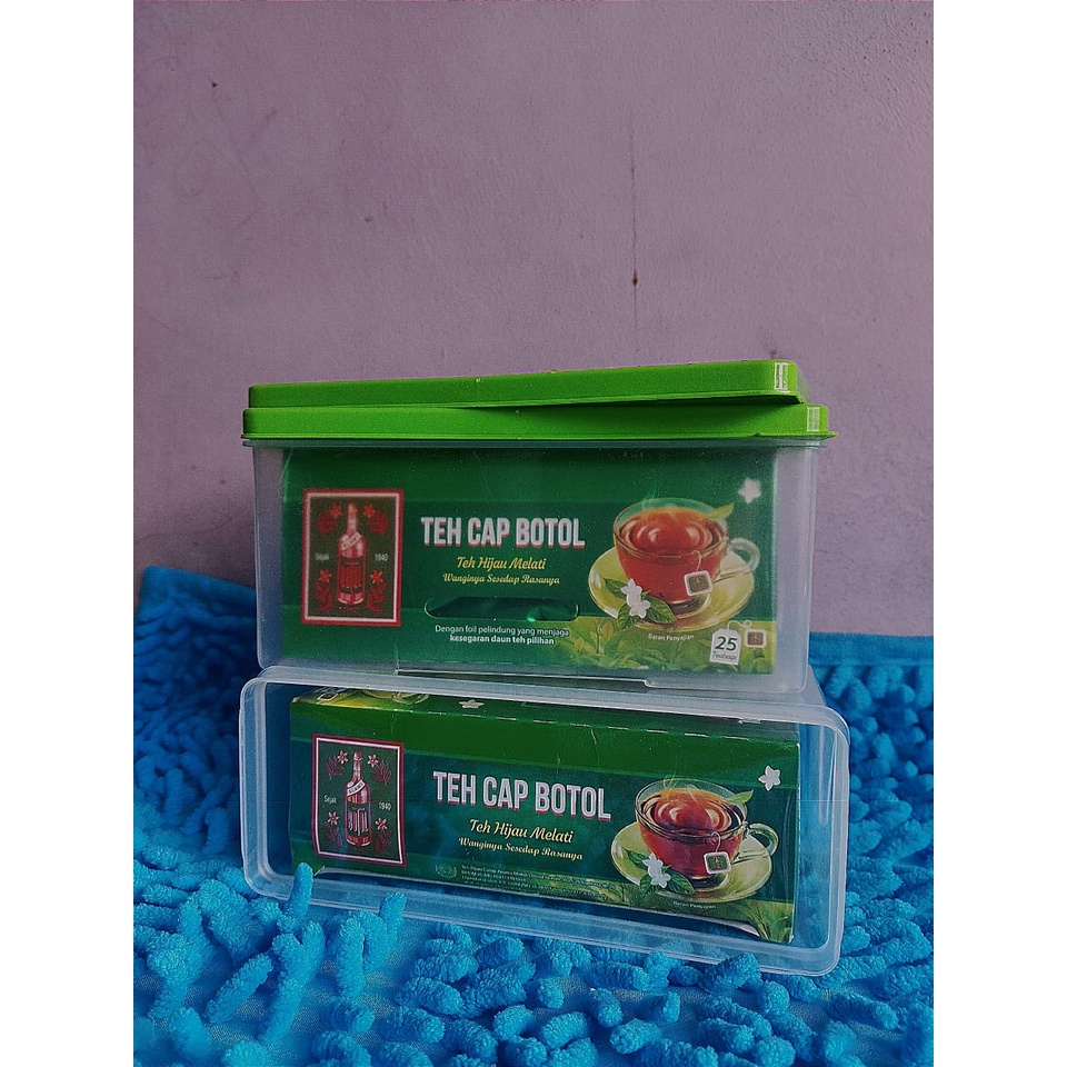 Teh Celup Cap Botol Hijau isi 25pcs free Tepak Cantik - Teh Celup - Teh Aroma