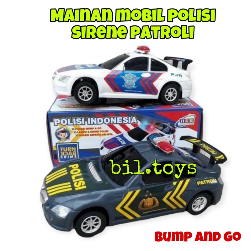 MAINAN ANAK MOBIL POLISI SIRINE BUMB AND GO HKR MOBIL MOBILAN POLISI BO MAINAN ANAK LAKI LAKI MOBIL POLISI