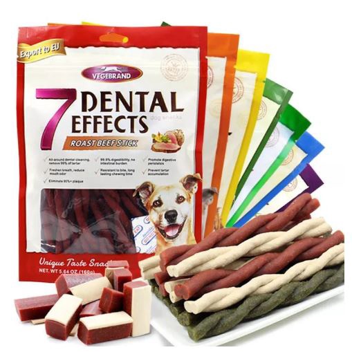 7 Dental Effects Dog Snack 160GR Vegebrand Anjing Cemilan Stick Bone Jajanan Gigit Gusi Gigi Sehat