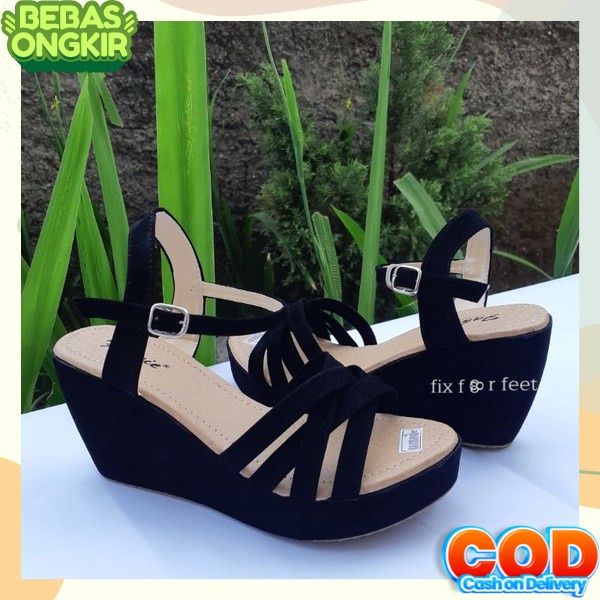 Sendal Wanita Wedges Terbaru 2022 Weges Perempuan Import Wijes Ssndal Kondangan Sandal Wijes Perempu
