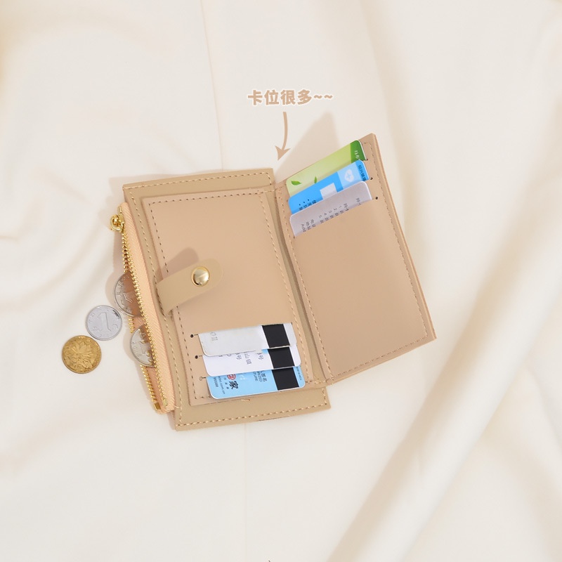 ALICIA Dompet Wanita Simple Lipat Wallet Remaja Cute Korean Style By Chikoisme NR