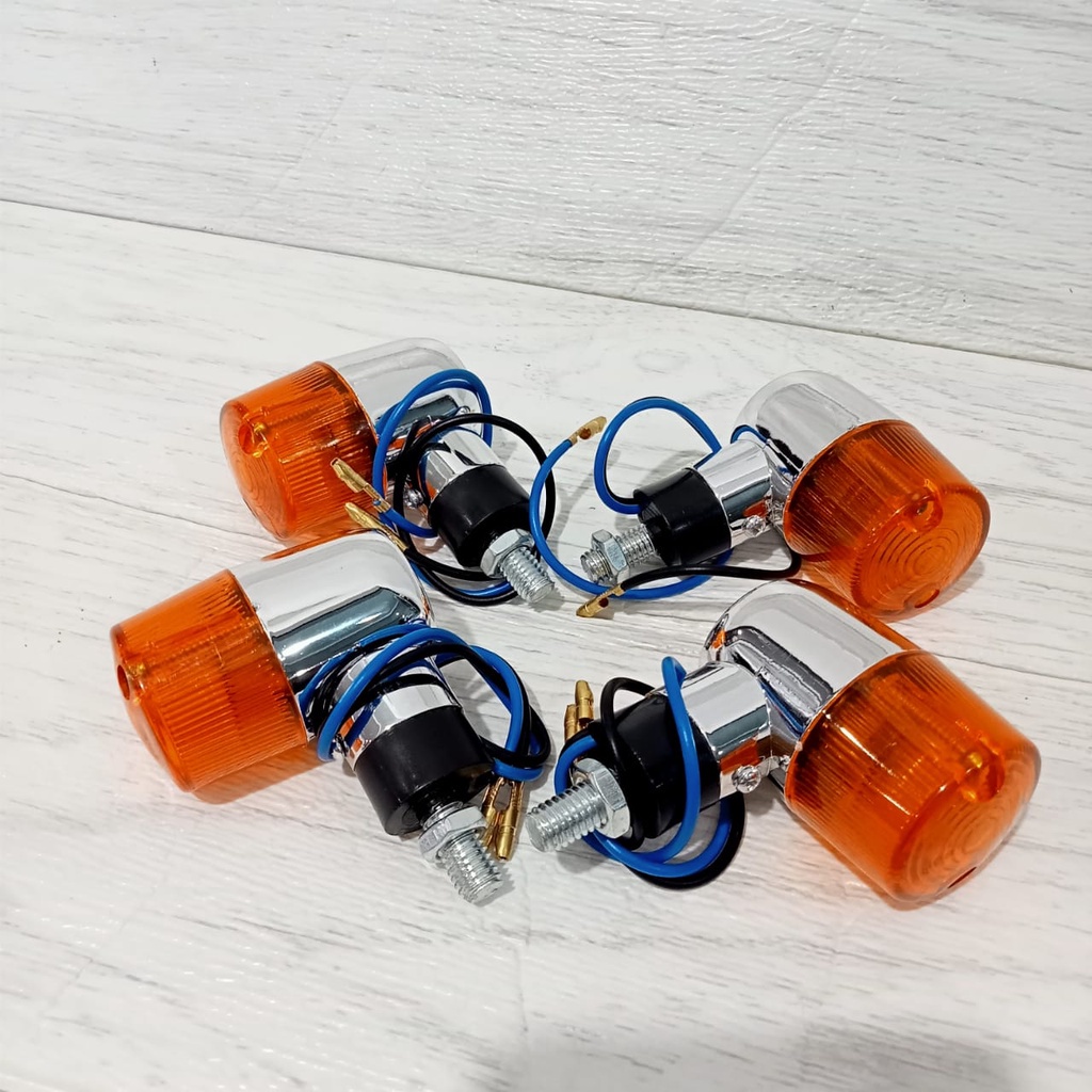 Lampu Sein CB Palu Bulat Plastik Reting Reteng GL Tiger Megapro Rx King Vixion