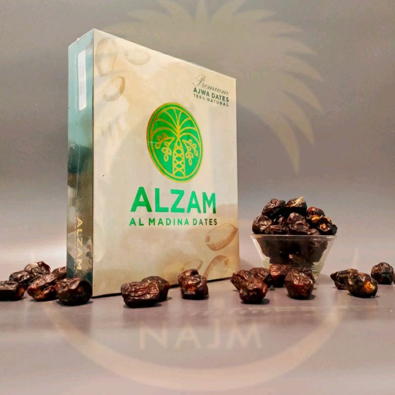 Premium Ajwa Dates 1KG 100% Natural Buah Kurma Ajwa ALZAM [ Promo Spesial Shopee ] Manis Lezat Halal Biidznillah